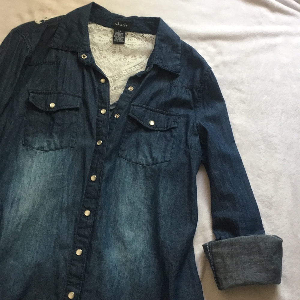 Jean blouse